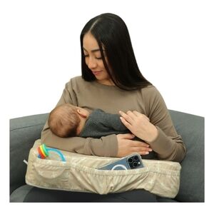 Leachco The Natural Nursing Pillow With 100% Cotton Zipper Removable Cover